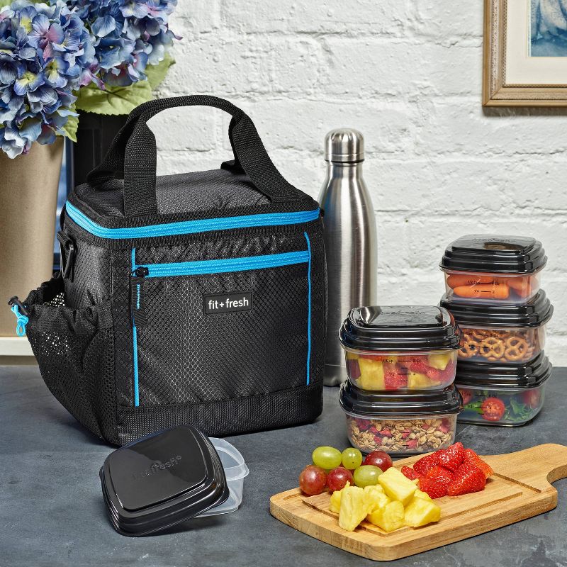 Fit & Fresh Sport Cooler Lunch Tote  - Blue