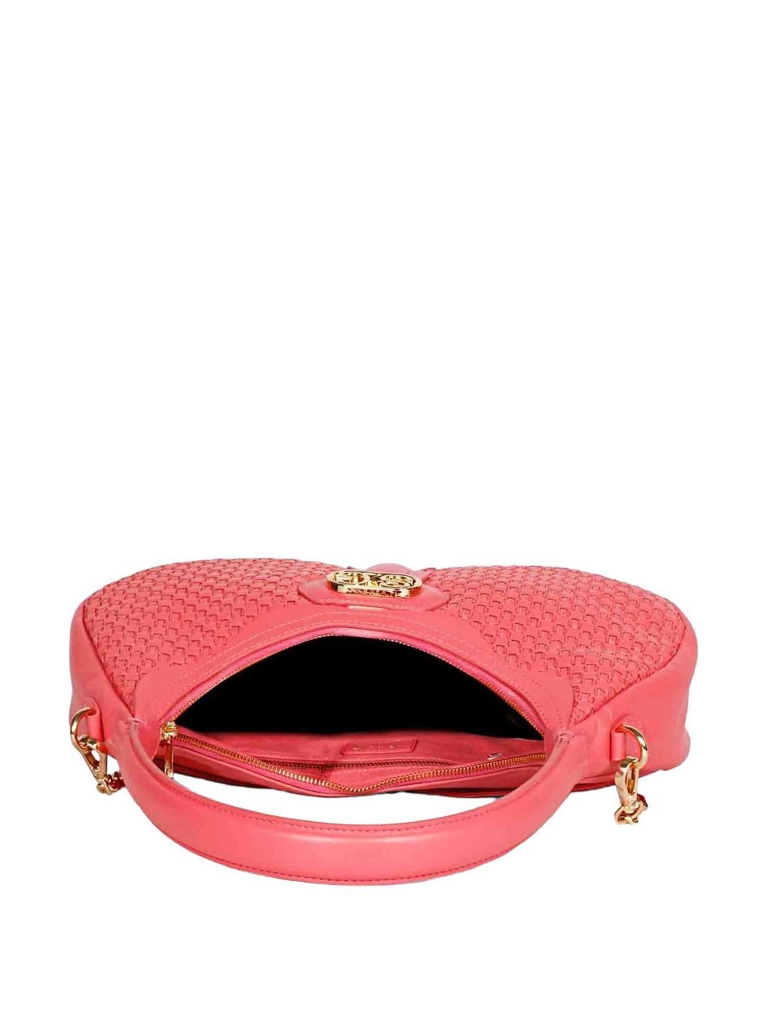Saint G Pink Textured Medium Handbag