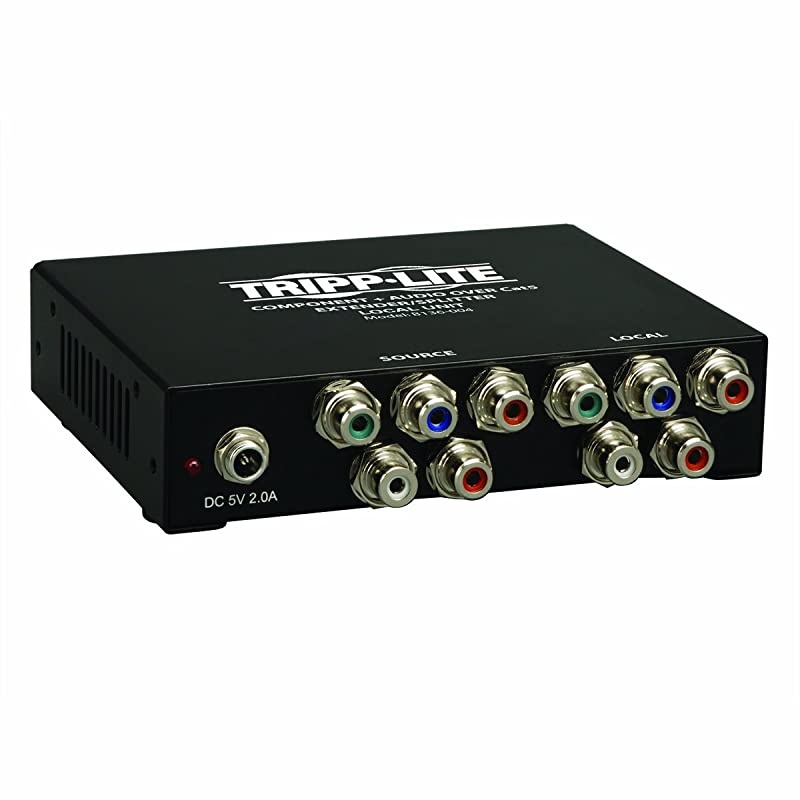 4-Port Component Video with Stereo Audio Over Cat5 / Cat6 Extender Splitter, Transmitter (B136-004)