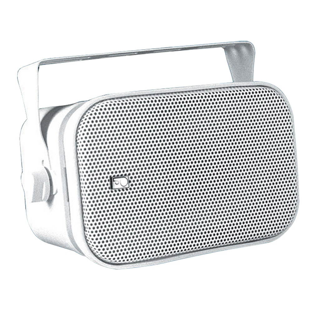 PolyPlanar MA800W Compact Box Speaker, Pair (White)