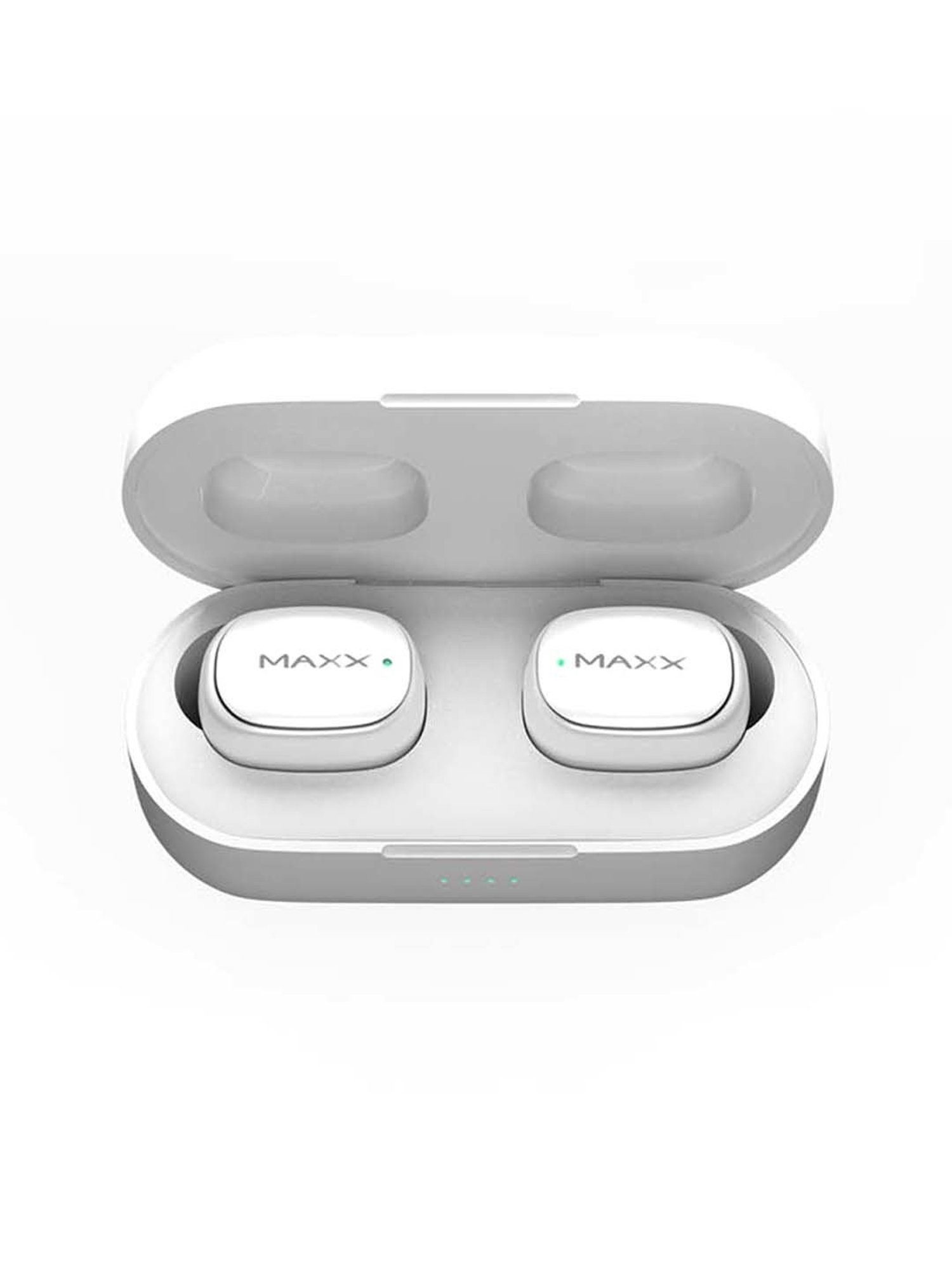 Maxx PX4 Truly Wireless Earbuds with IPX6 Water and Sweat Resistant (White)