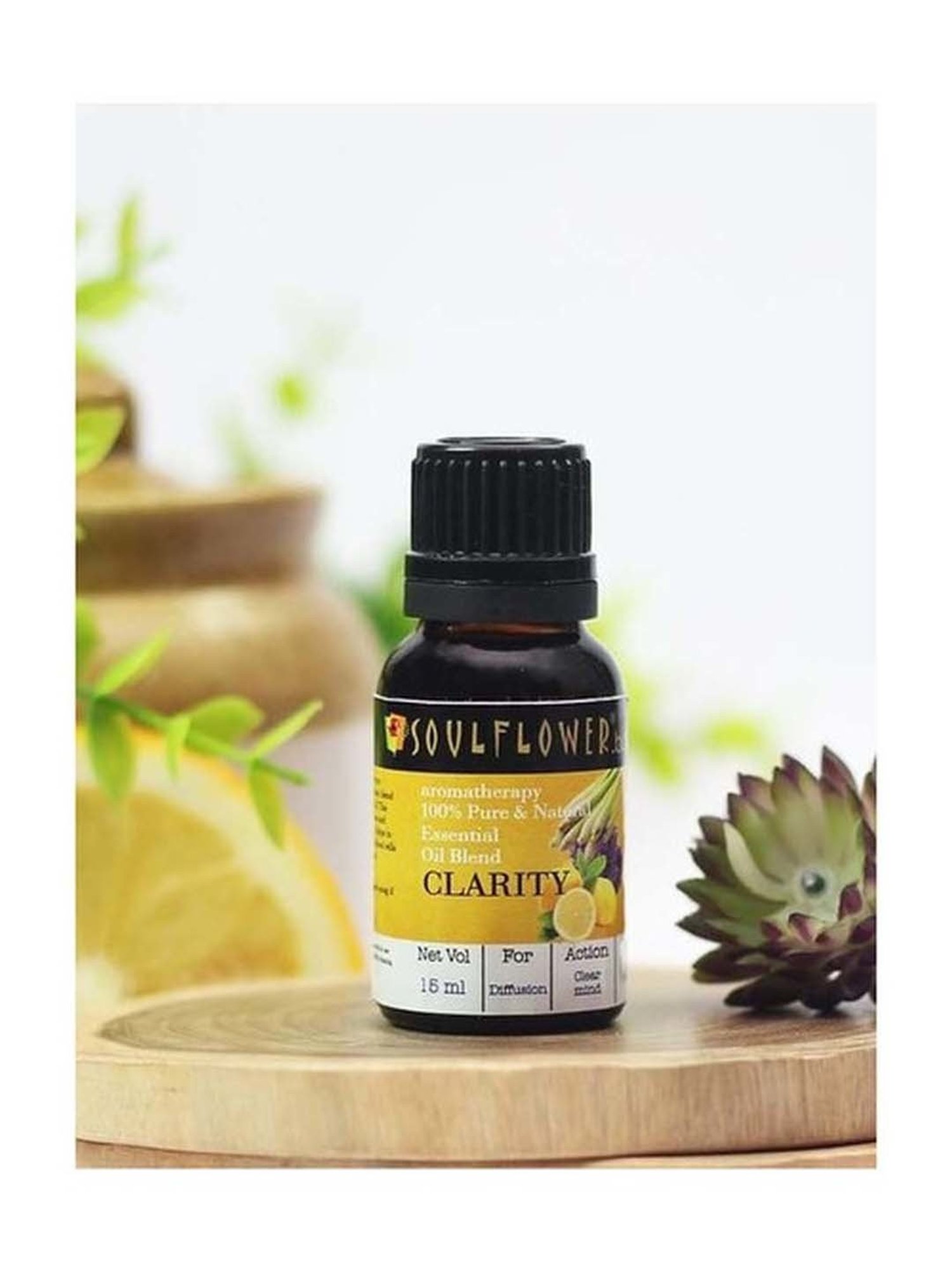 Soulflower Essential Oil Clarity - 15 ml