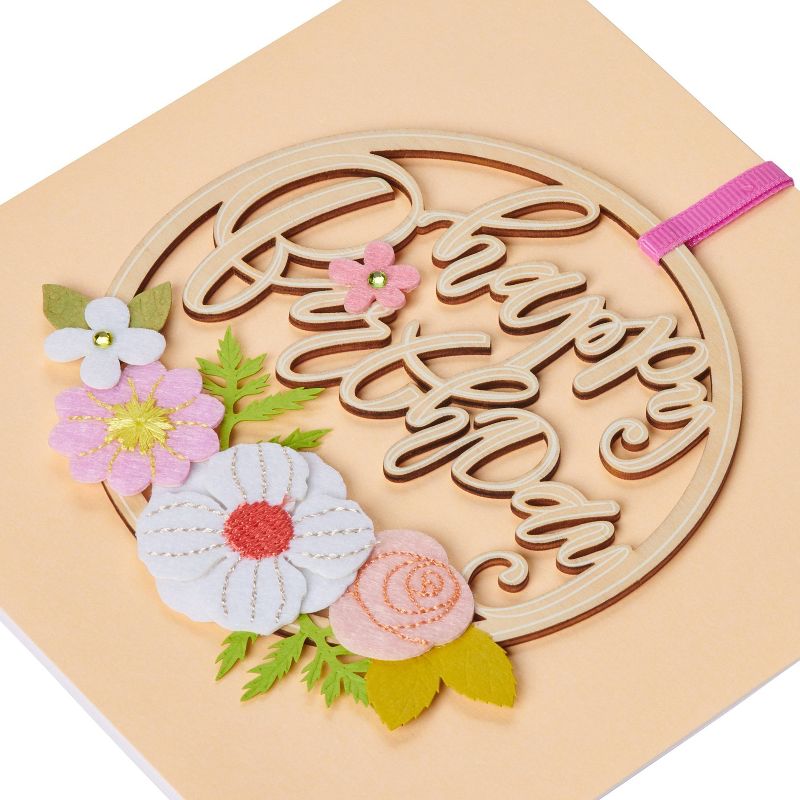 Happy Birthday Floral Ornament Card - PAPYRUS