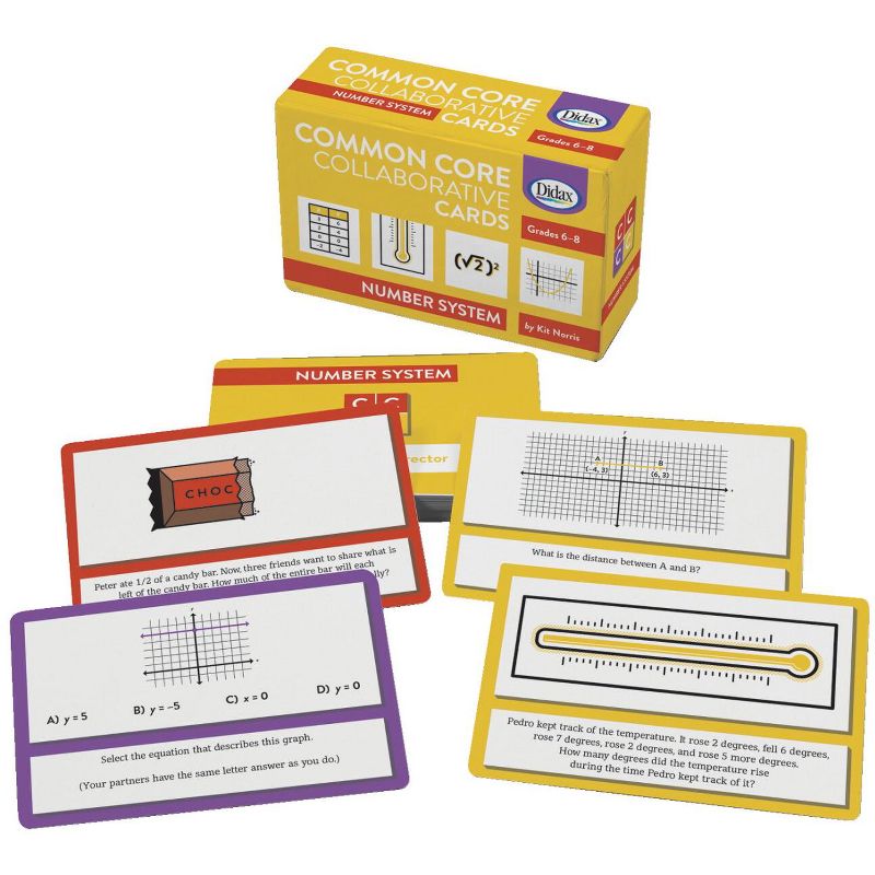 Didax Common Core Number Systems Collaborative Card, 4 L x 6 W in, Grades 6 - 8