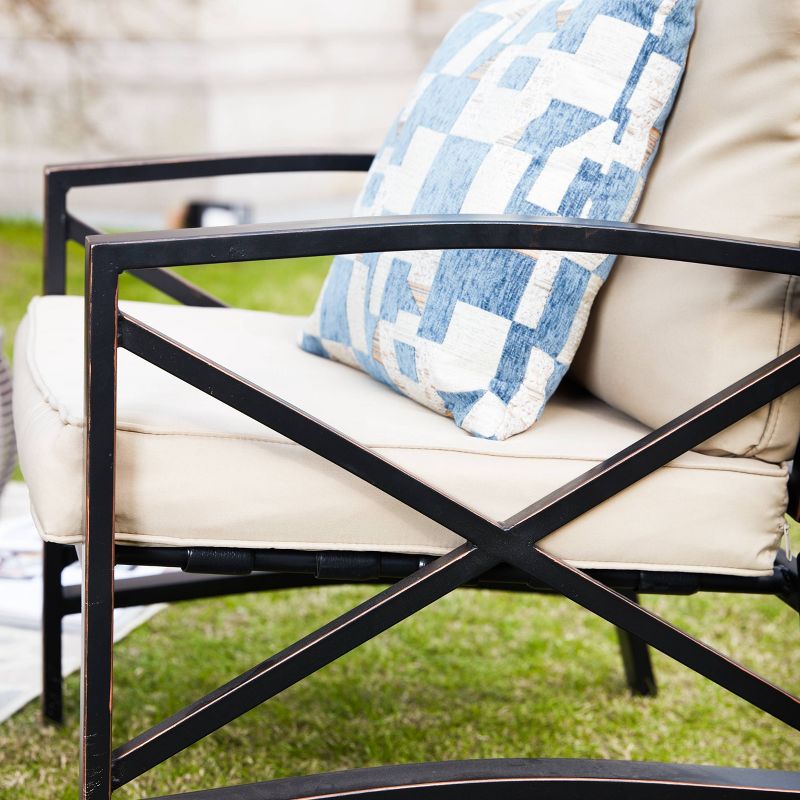 6pc Steel Frame Patio Conversation Set - Patio Festival