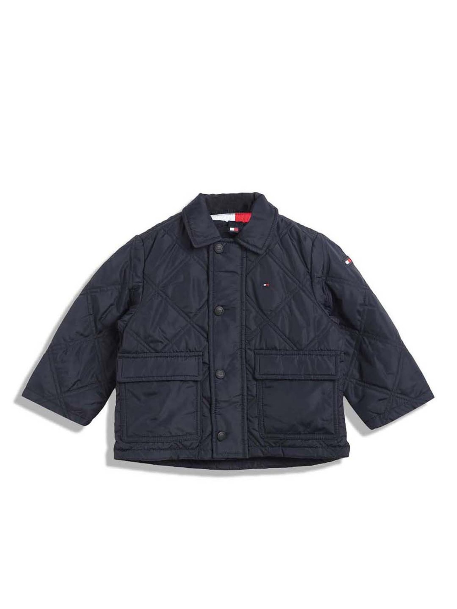 Tommy Hilfiger Kids Blue Quilted Full Sleeves Jacket