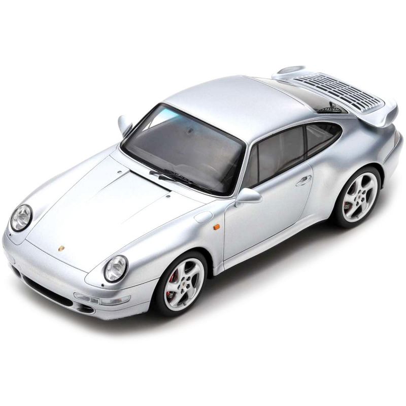 1997 Porsche 993 Turbo Silver 1/18 Model Car by Spark