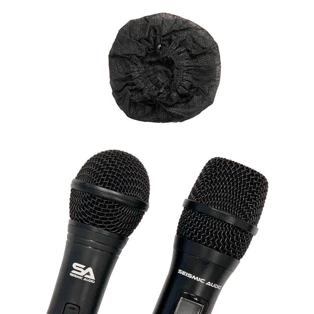 SA-MicDC - 25 Pairs of Disposable Universal Microphone Covers - Fits Standard O and U Shaped Mics (50 pcs Total)