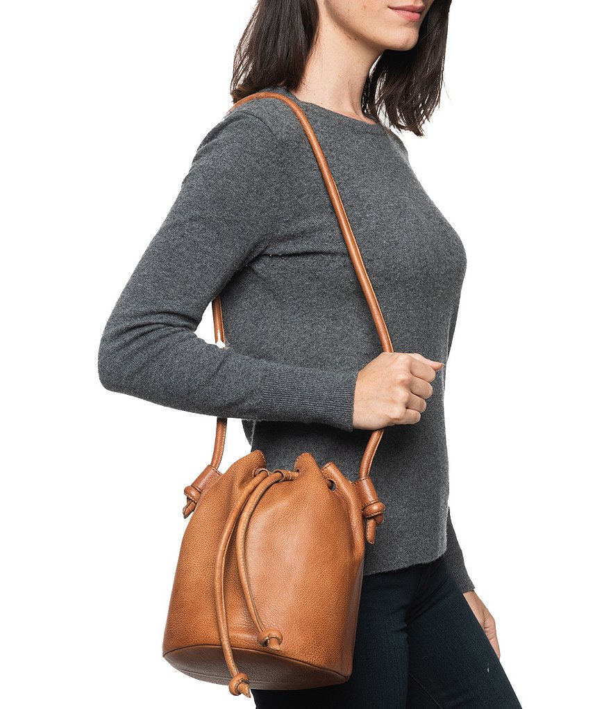 Dooney & Bourke Saffiano Collection Drawstring Bucket Bag