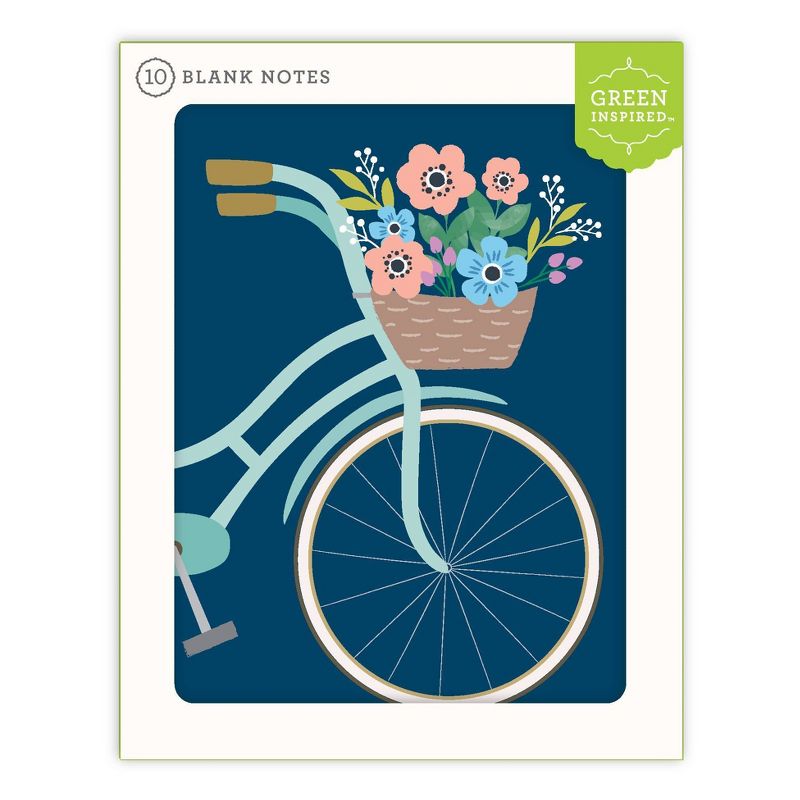 Green Inspired 10ct Bicycle Blank Cards