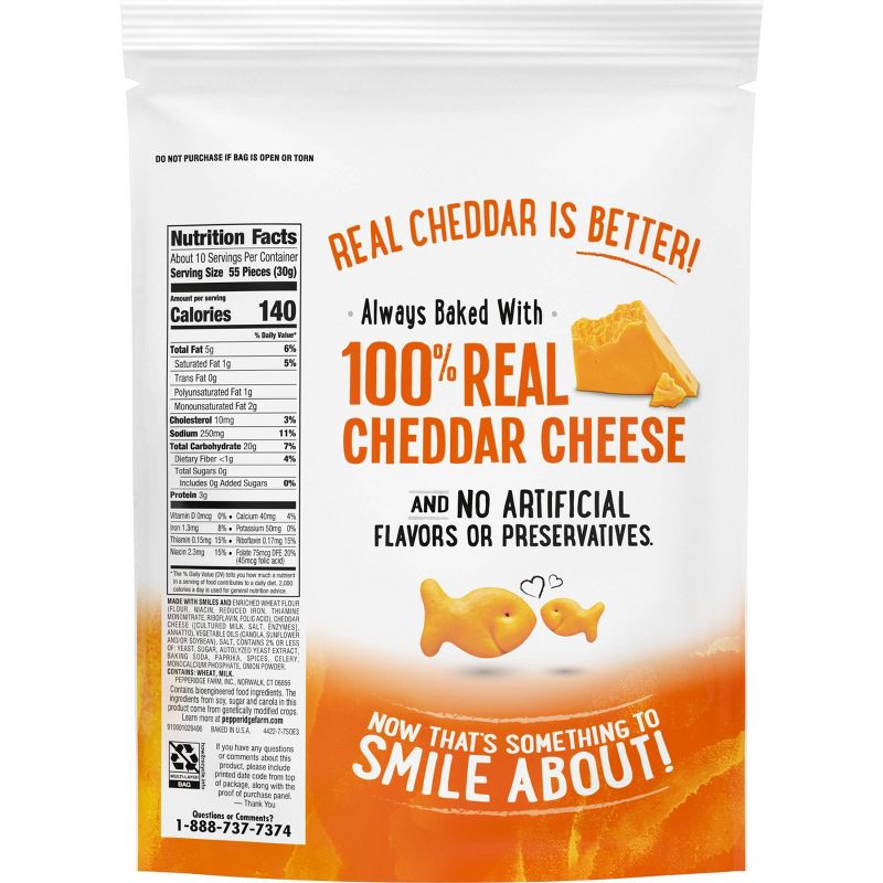 Pepperidge Farm Goldfish Cheddar Crackers - 11oz Re-sealable Bag