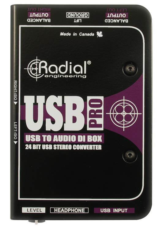 Radial USB-Pro Stereo USB Laptop DI