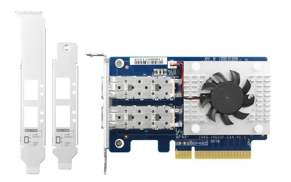 QNAP QXG-10G2SF-CX4 Dual-Port SFP+ 10GbE (PCIe 3.0 X8) Network Expansion Card