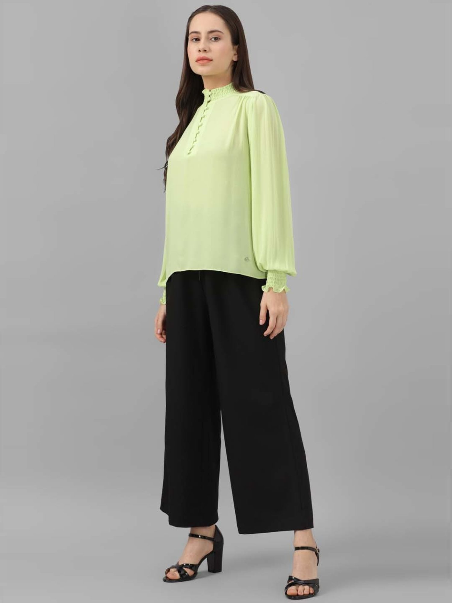 Allen Solly Green Regular Fit Top