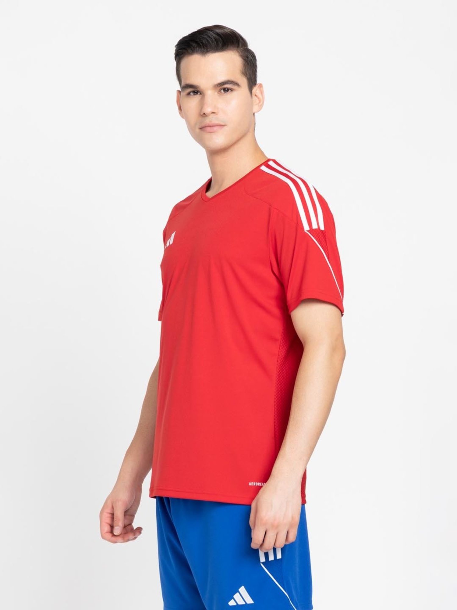 Adidas Red Regular Fit Sports T-Shirt