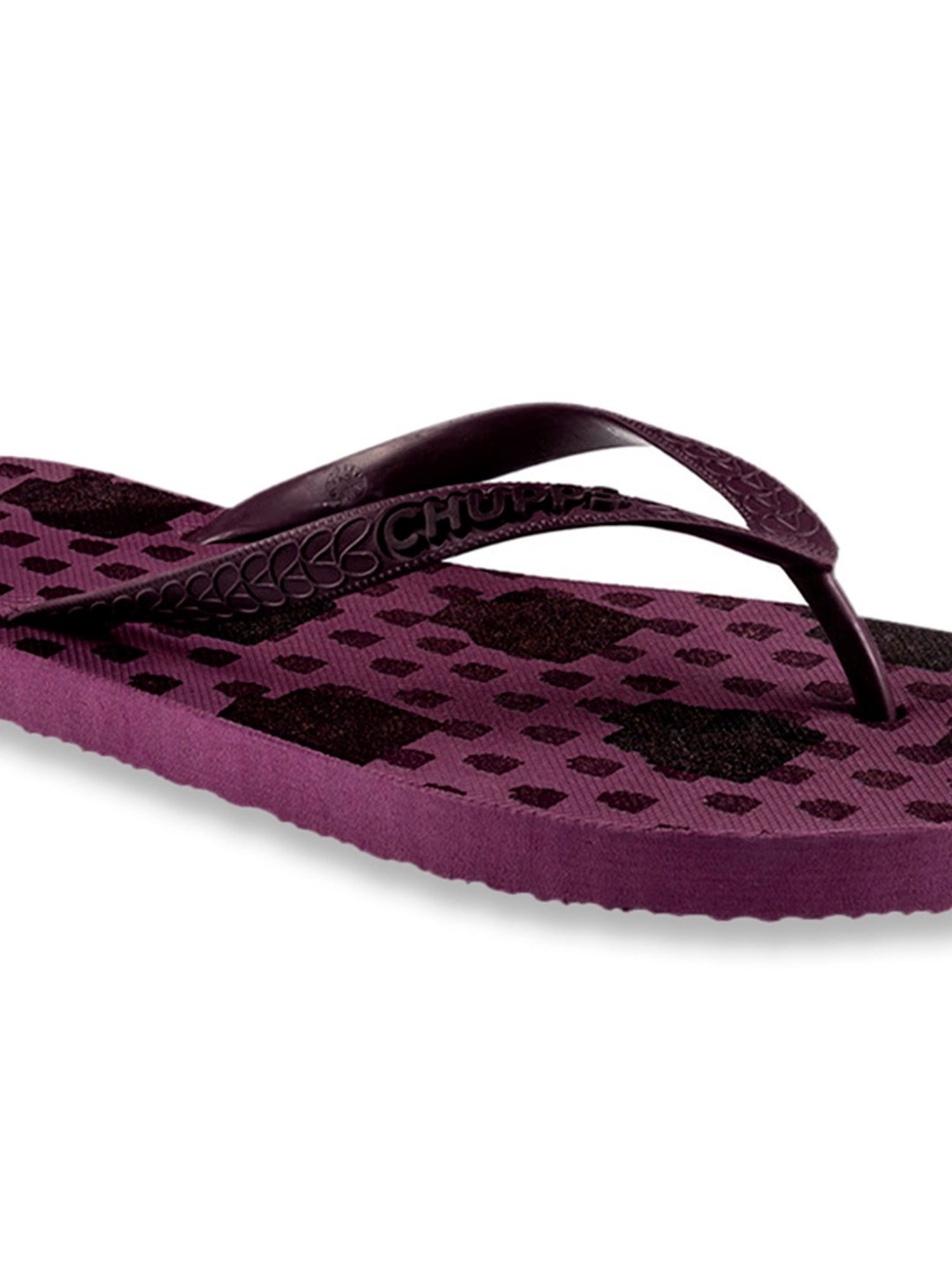 Chupps Women's Purple Flip Flops