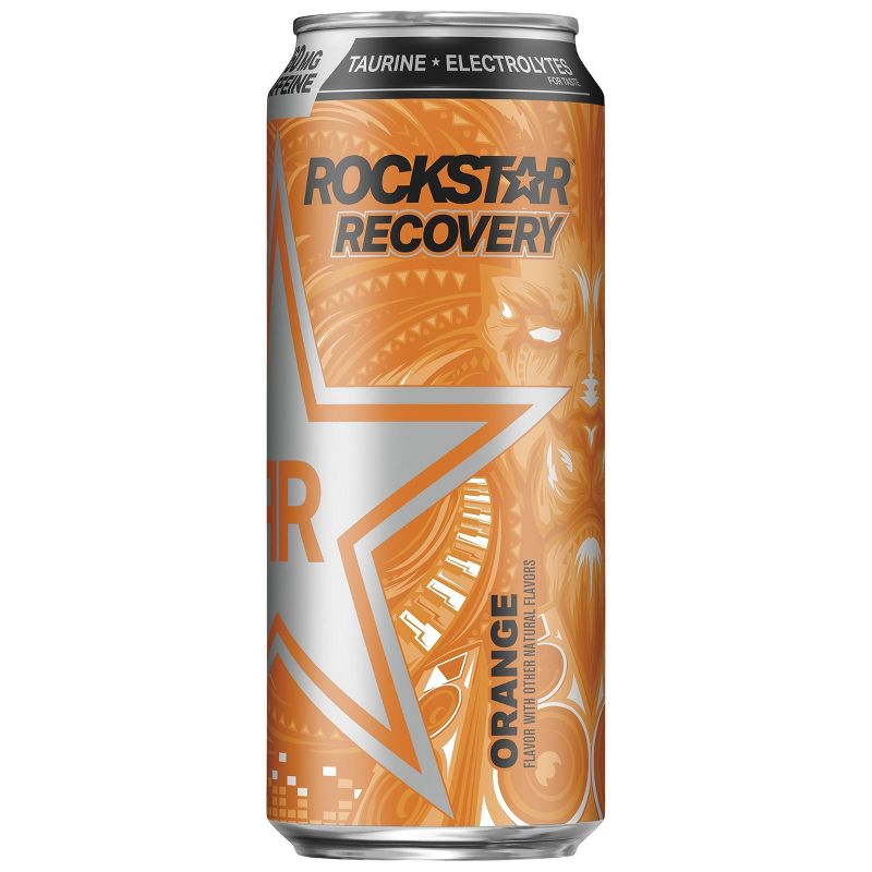 Rockstar Recovery Orange Energy Drink - 4pk/16 fl oz Cans
