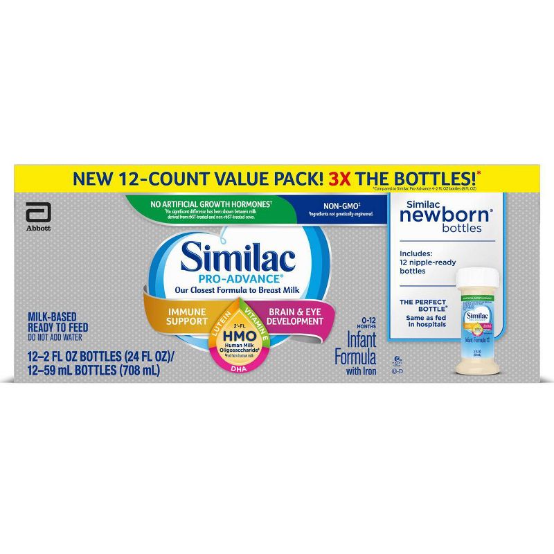 Similac Pro-Advance Non-GMO Infant Formula with Iron - 12ct/2 fl oz Each