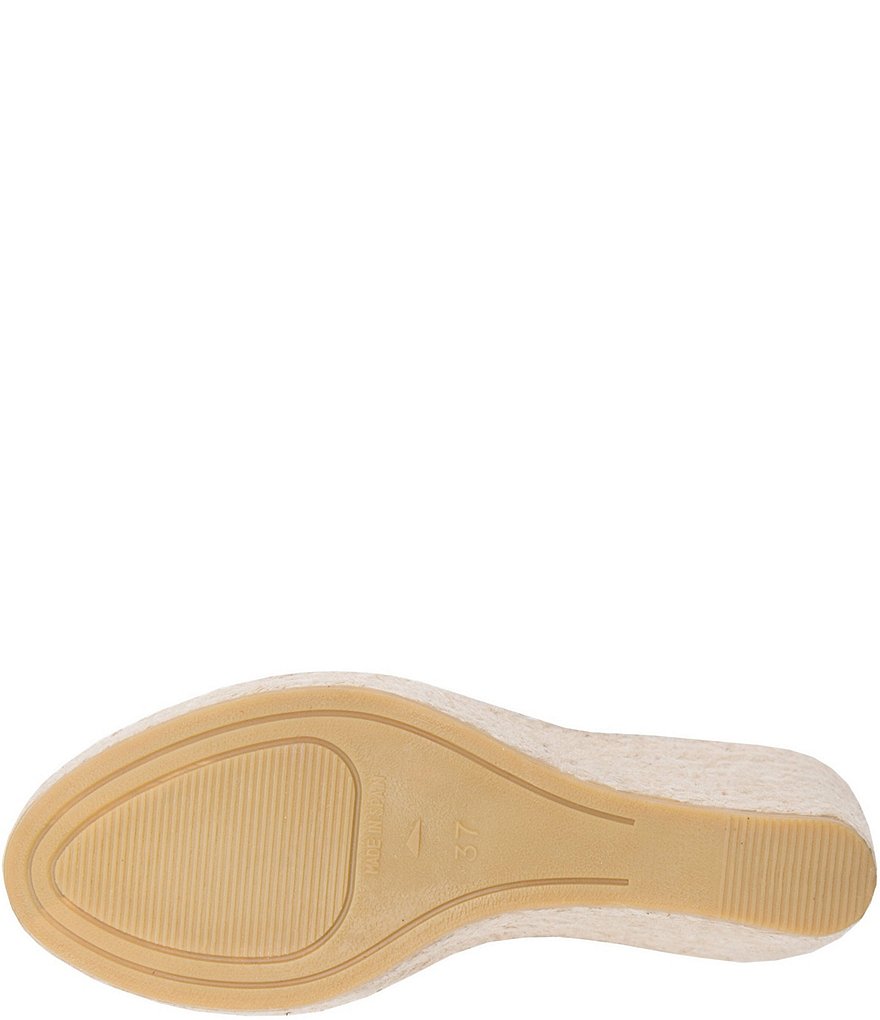 Andre Assous Cici Suede Esparille Wedge Sandals