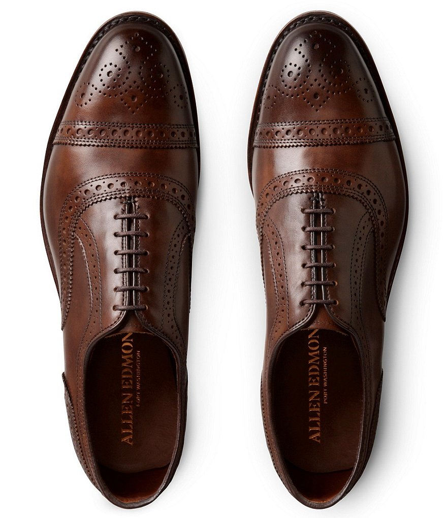 Allen-Edmonds Strand Cap-Toe Leather Dress Oxfords
