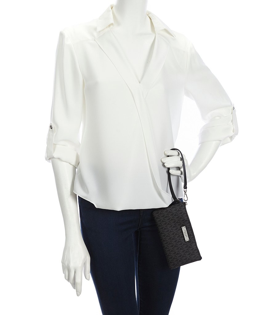 Michael Kors Jet Set Signature Medium Wristlet