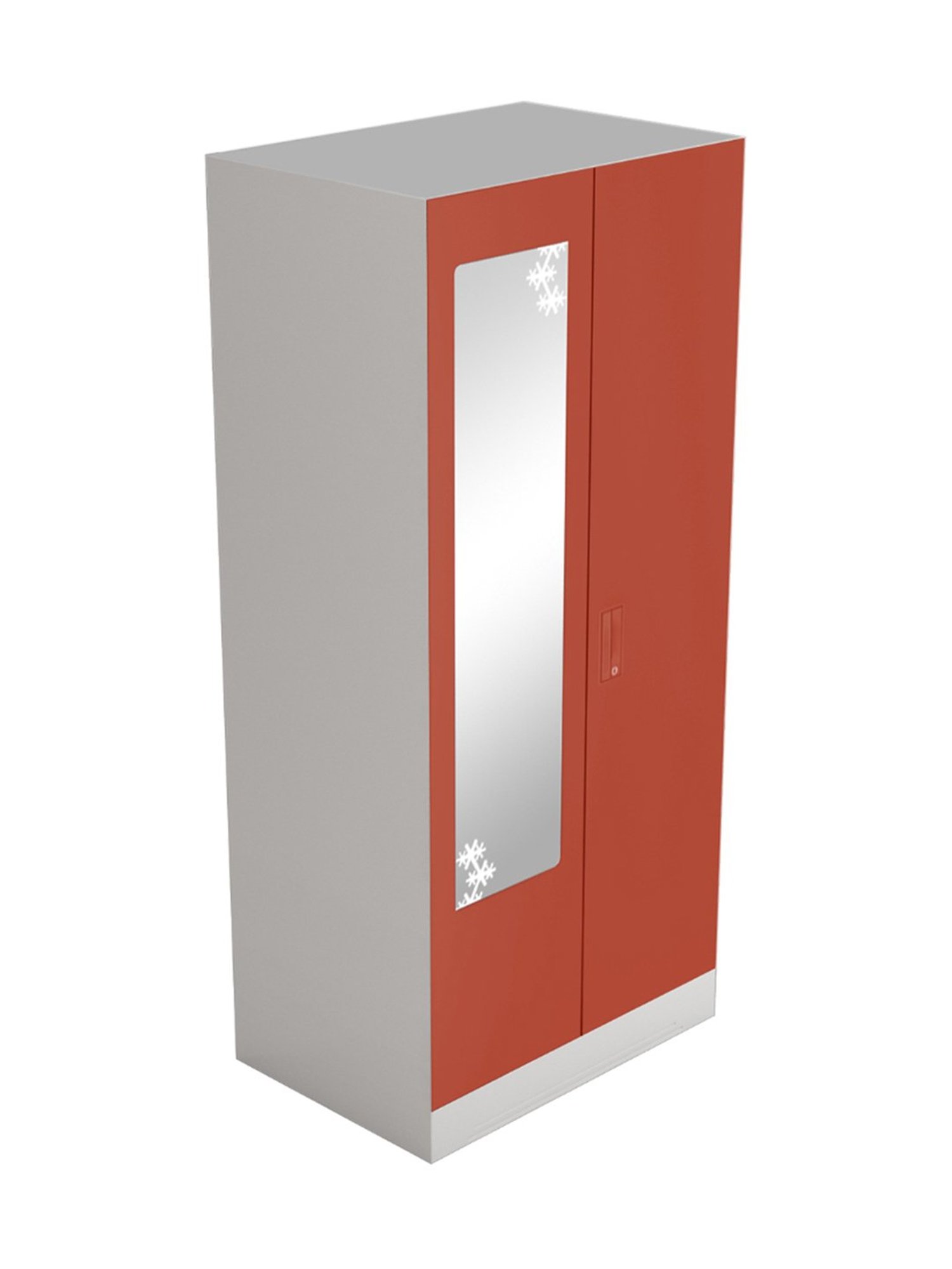 Godrej Interio Slimline 2 Door M2 Steel Almirah, (1 Year Warranty,Locker & Drawer, Tex Terracotta)