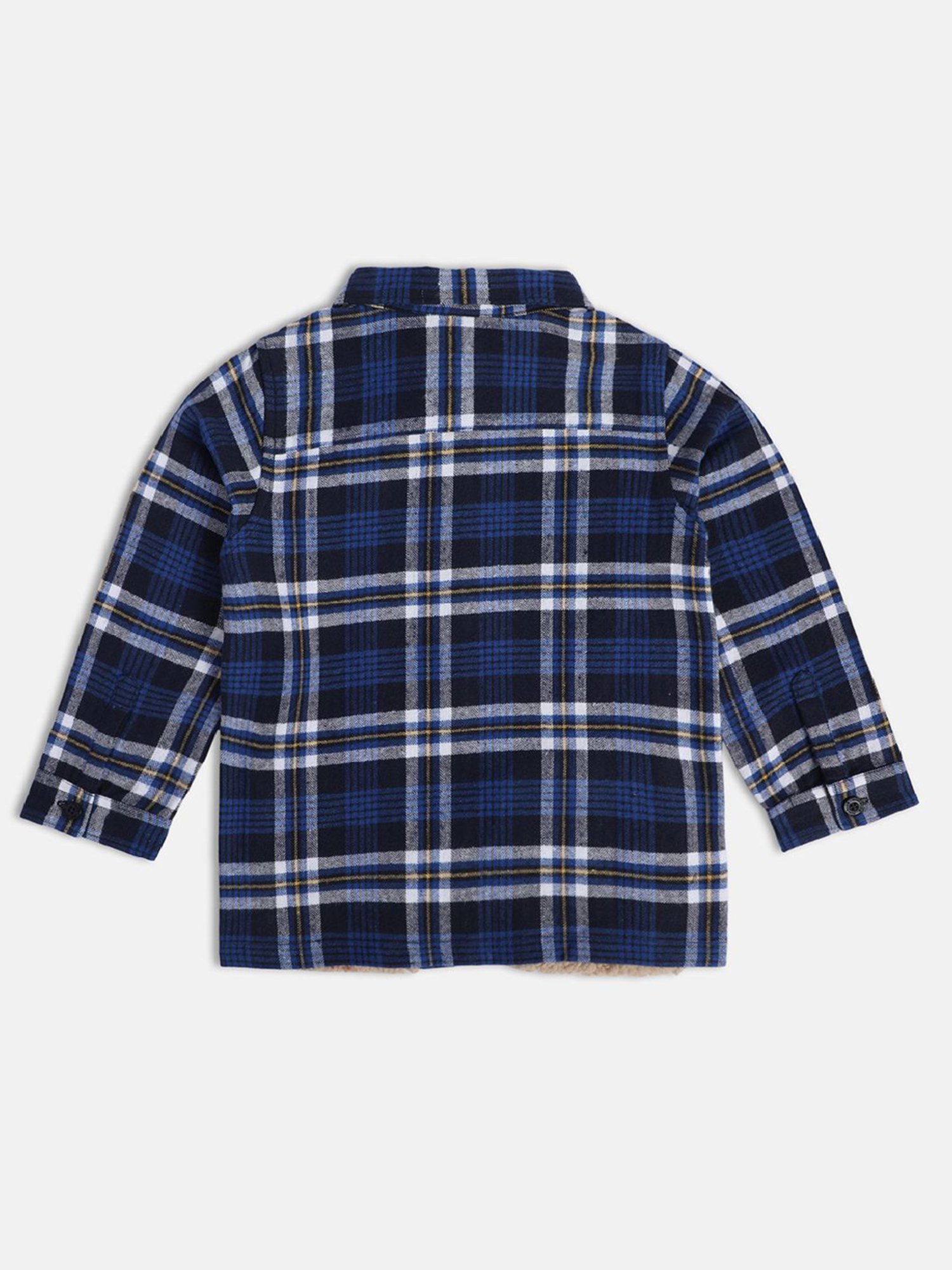 MINIKLUB Kids Blue Checks Full Sleeves Shirt