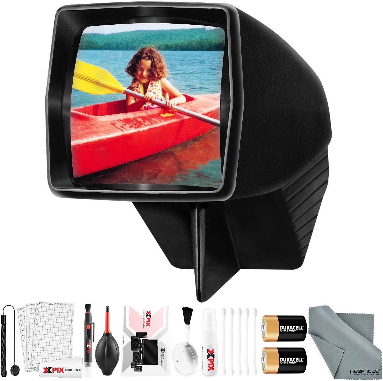 Pana-Vue 6560 Slide Viewer #1 for 35mm with Deluxe Cleaning Kit and Batteries