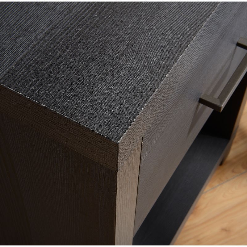 Cary 1 Drawer Nightstand Black/White - Loft 607