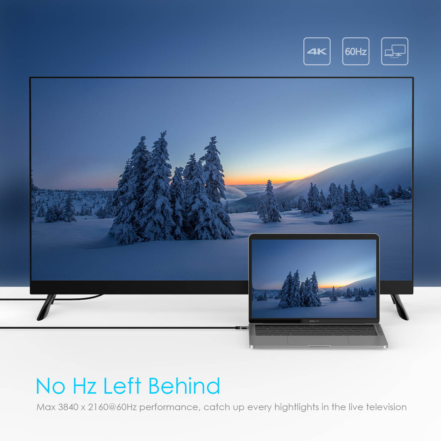 USB-C Thunderbolt 3 Type C to 4K HDMI Cable Adapter for 2018 MacBook Air / Pro /iPad Pro/Tablets (1.8M Space Gray )