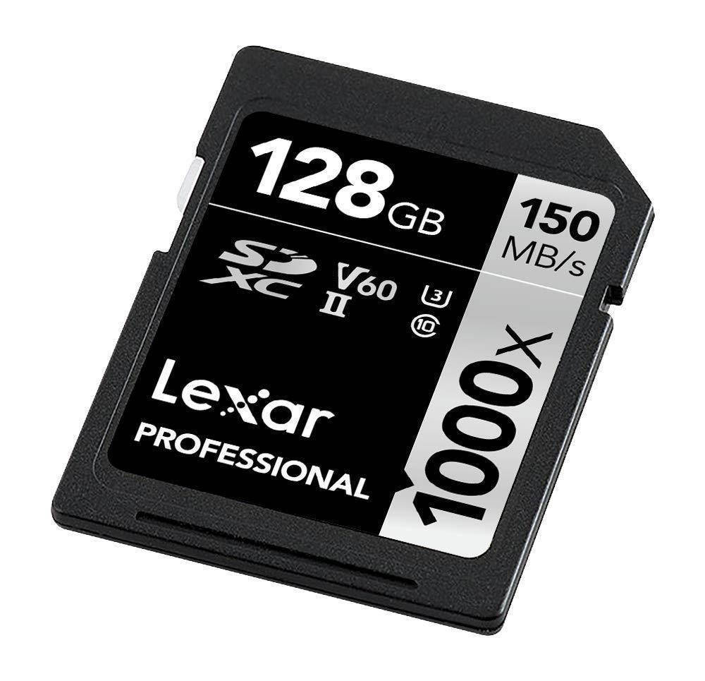 Lexar 128GB Professional 1000x UHS-II U3 SDXC Memory Card #LSD128CRBNA1000