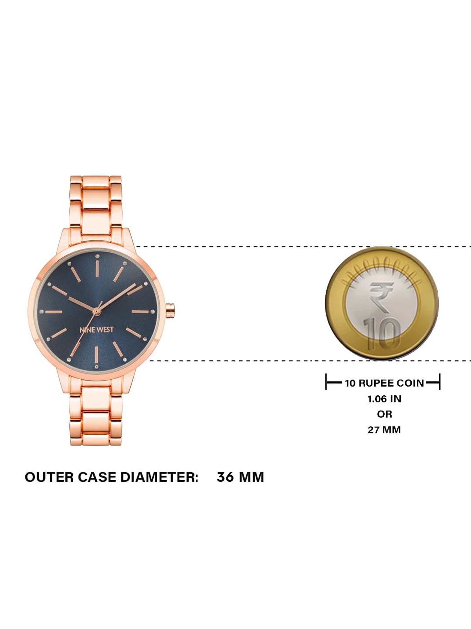 Nine West NW-2098NVRG Analog Watch for Women