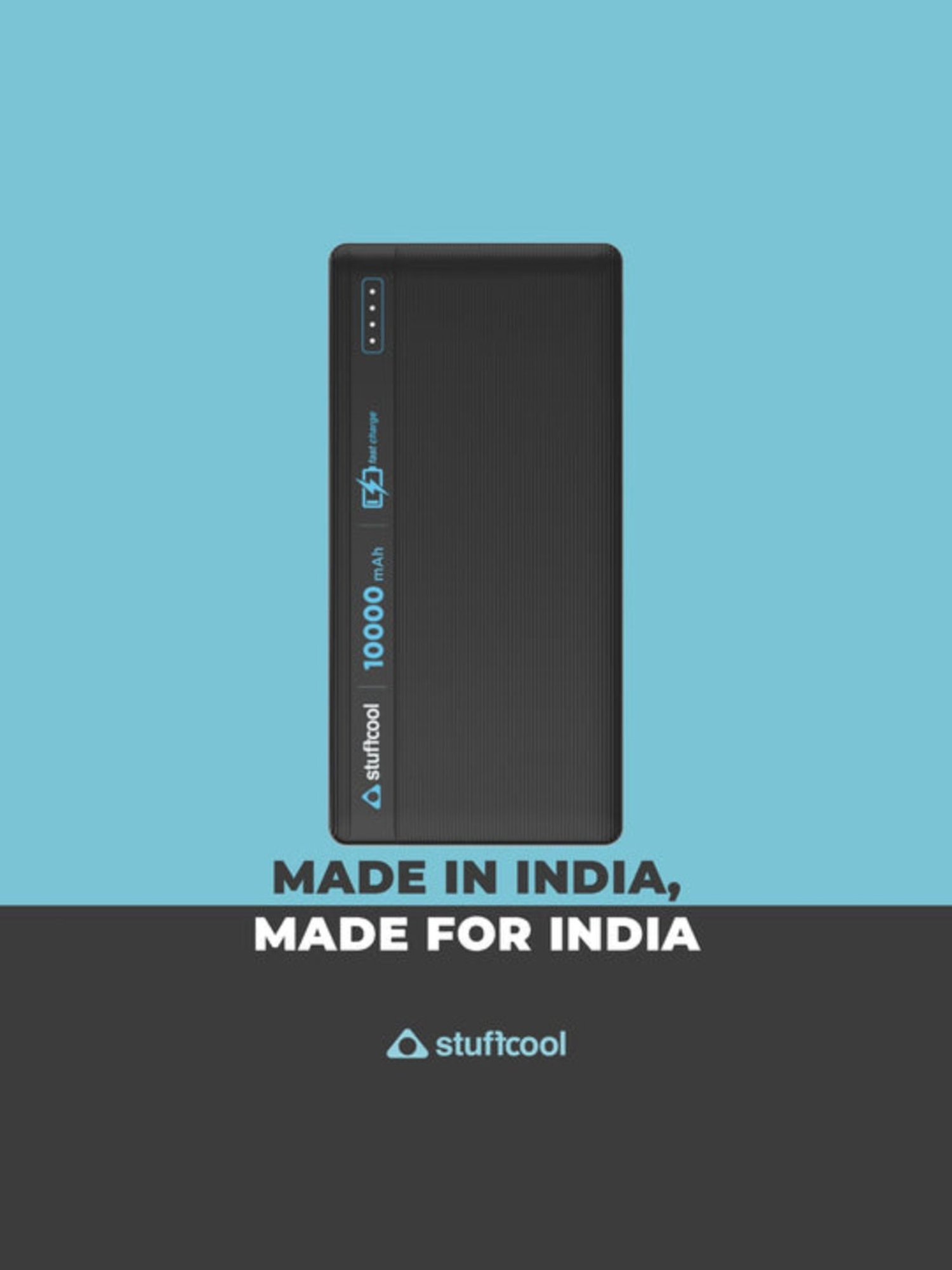 Stuffcool Major 10000mAH 20W PD Powerbank (Black)