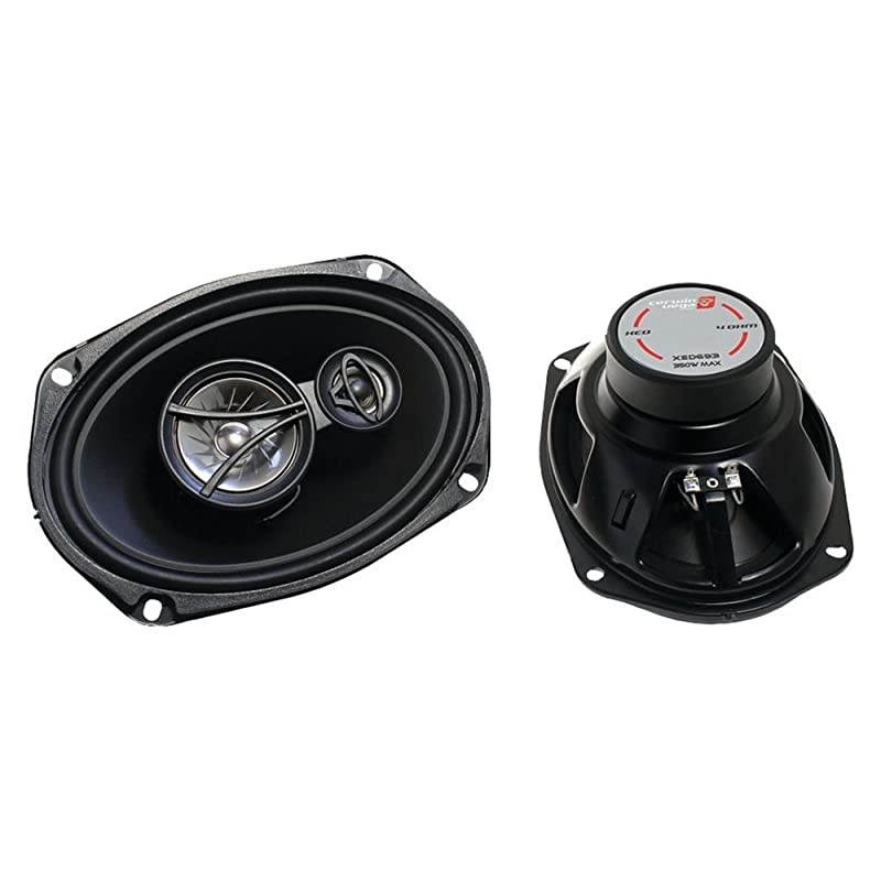 XED693 6 x 9 Inches 350 Watts Max 3Way Coaxial Speaker Set