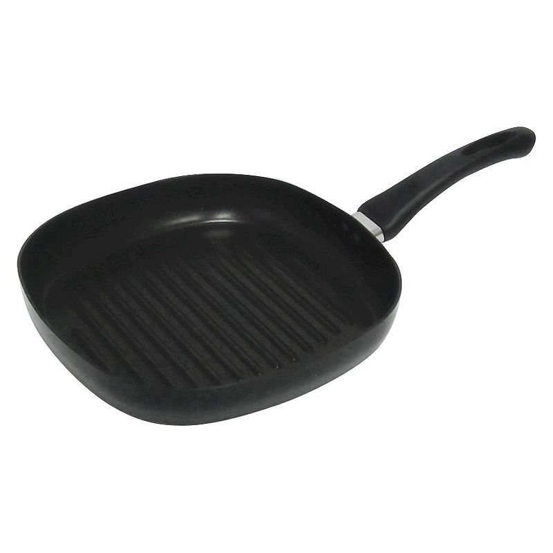 Gourmet Chef 10" Nonstick Square Grill Pan Black