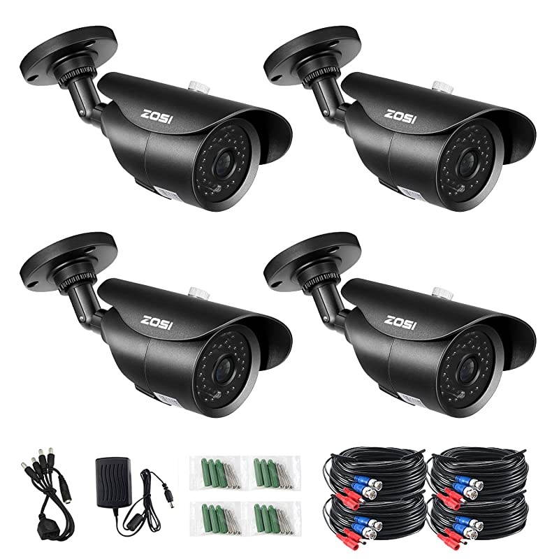 4 Pack 1080P HD 1920TVL HDTVI Weatherproof Security Cameras Kits36mm lens120ft IR Distance Aluminum Housing For 720P 1080N 1080P5MP4K HDTVI AHD CVI analog DVR
