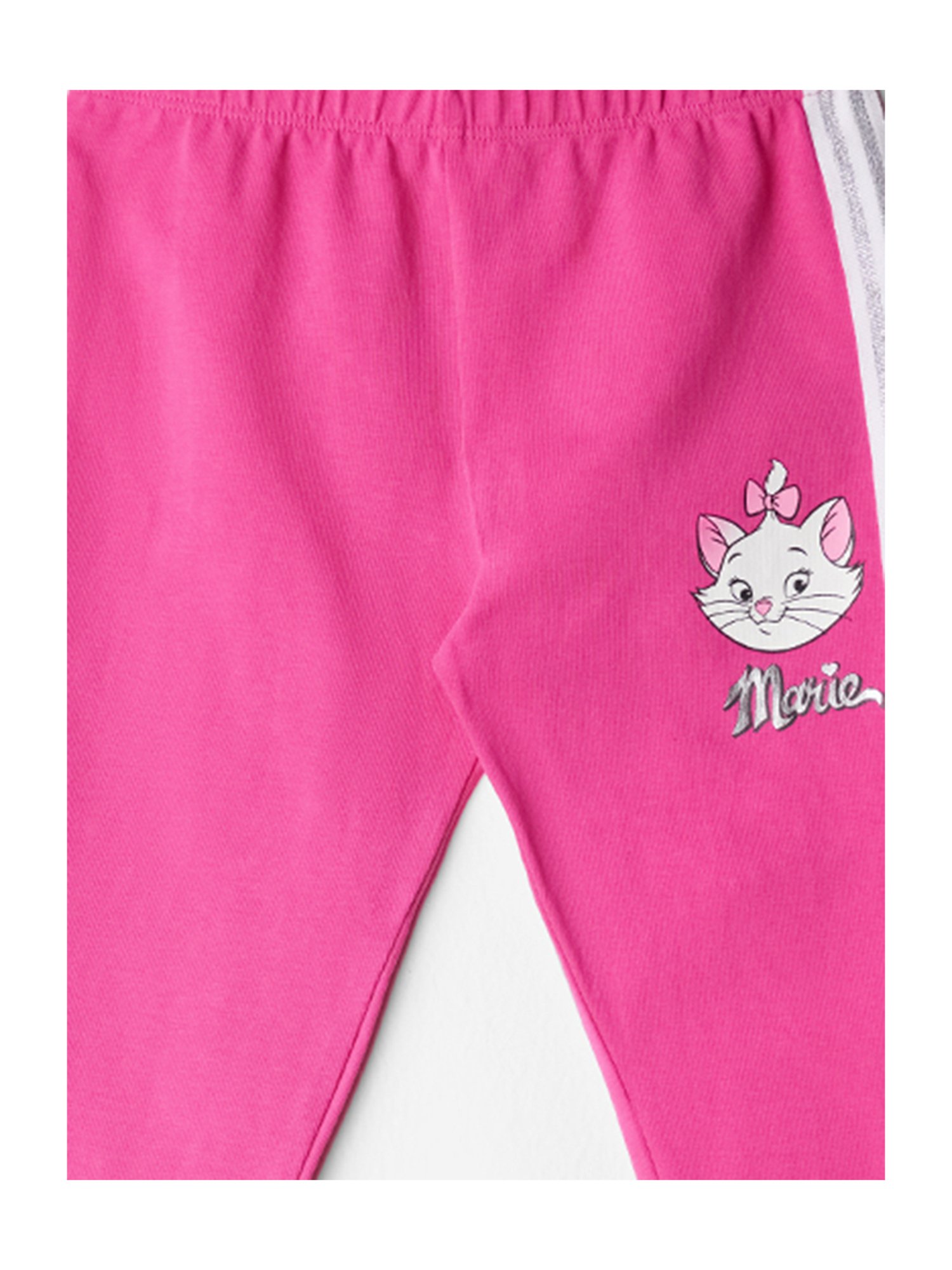 The Souled Store Girls Pink Printed Leggings