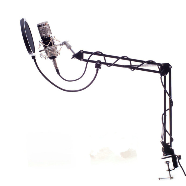 gold--BM800 Professional Suspension Microphone Kit Studio Live Stream Broadcasting Recording Condenser Microphone Set