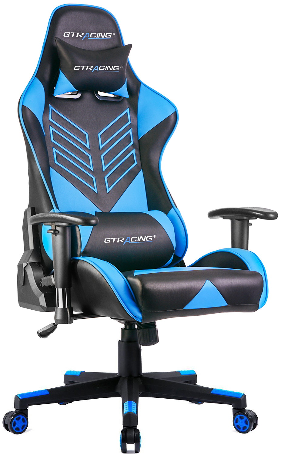 GTRACING Executive High-Back Gaming Chair Computer Office Chair PU Leather Swivel Chair Racing Chair