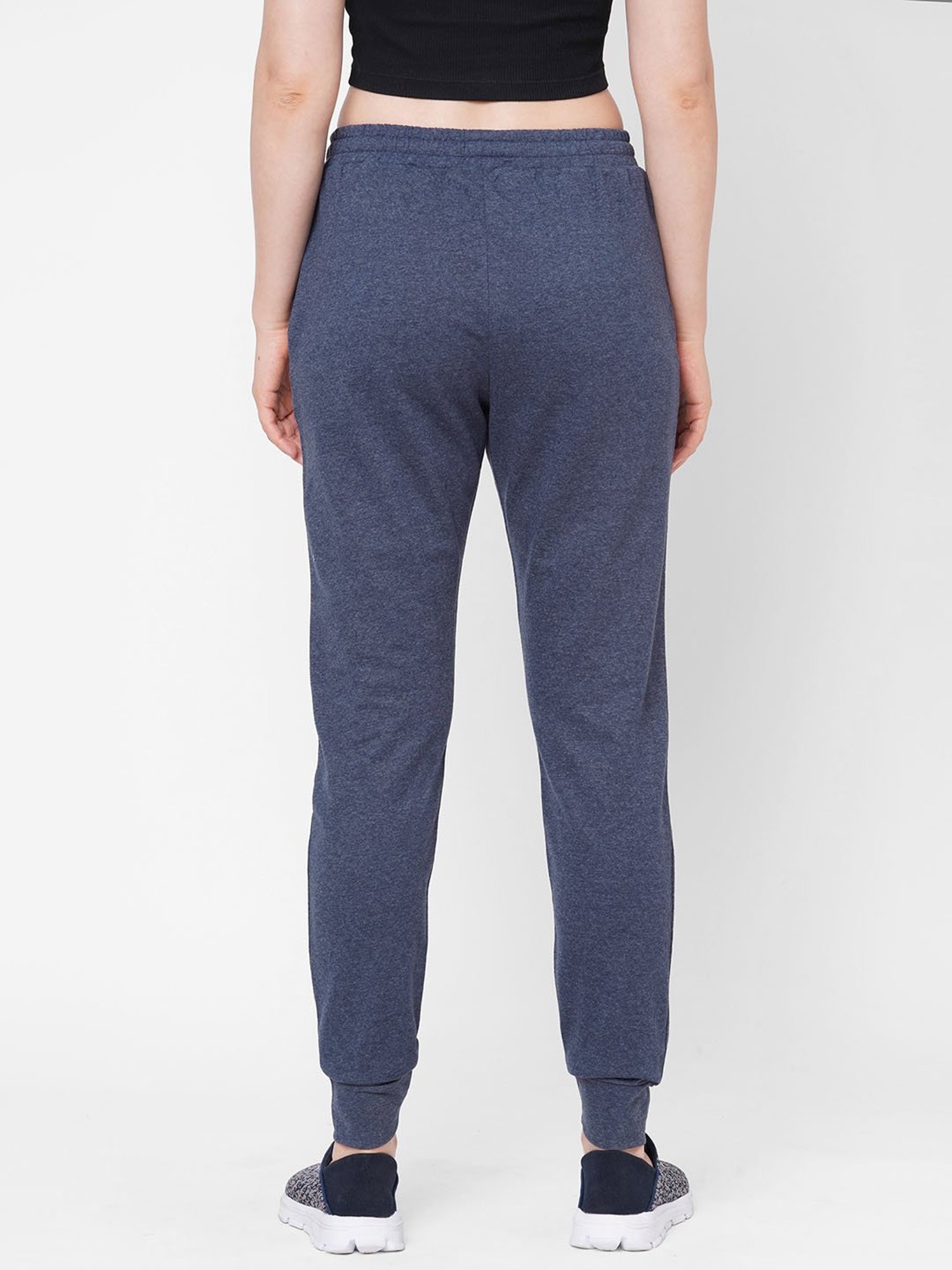 Mystere Paris Navy Graphic Print Joggers