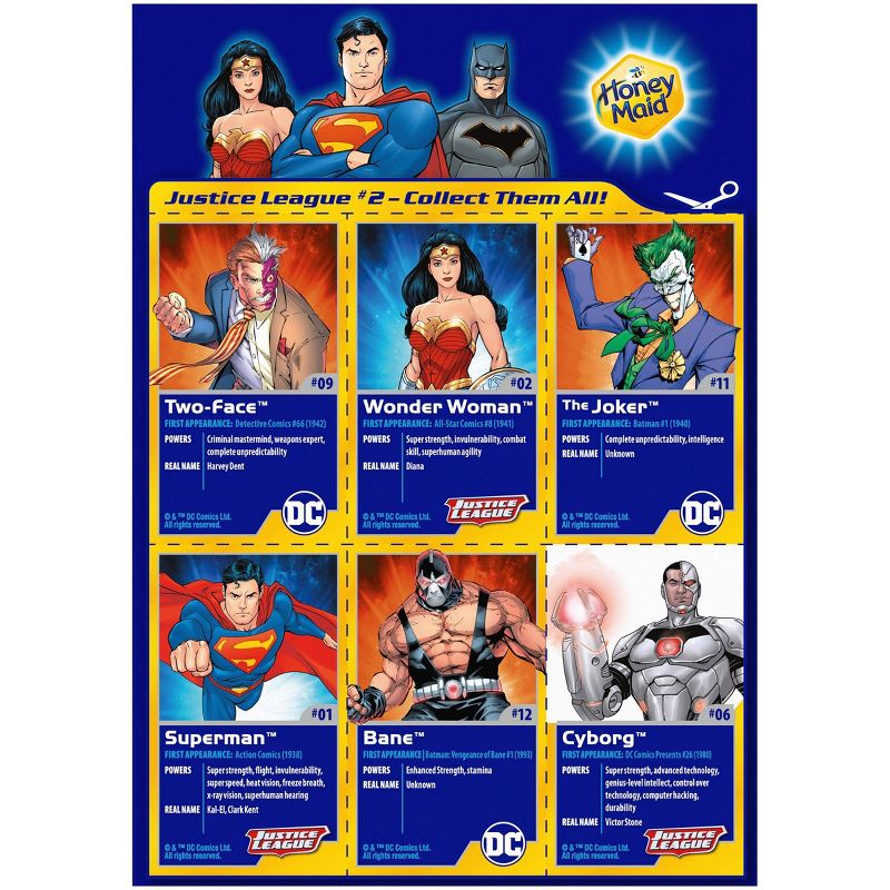 Honey Maid Justice League Graham Snacks - 12oz