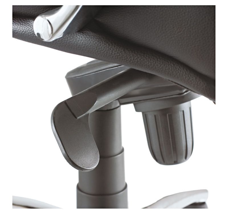 Alera Ravino Big & Tall Series High-Back Swivel/Tilt Leather Chair, Black RV44LS10C