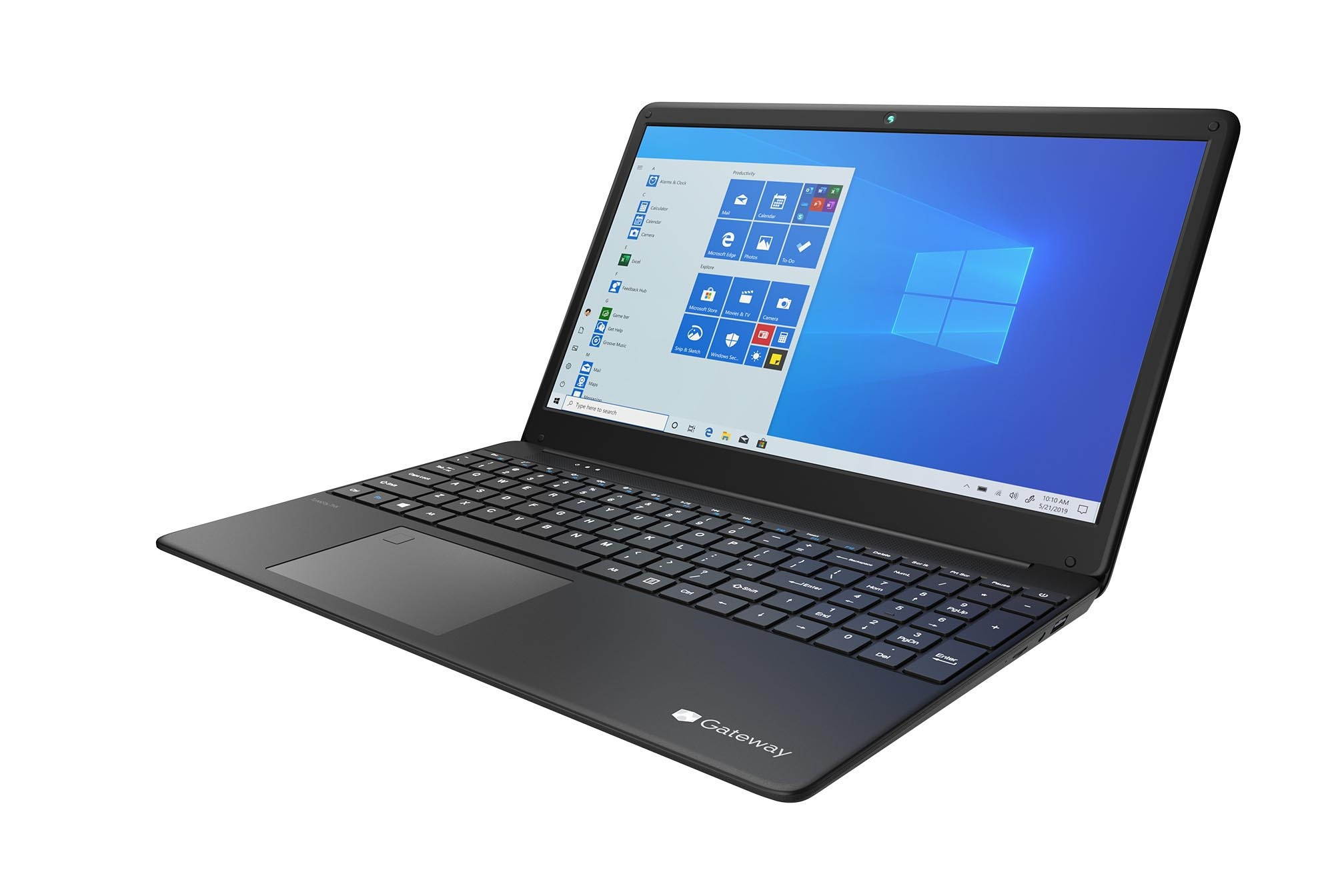 Gateway GWTN156-4BK Home & Business Laptop (AMD Ryzen 5 3450U 4-Core, 8GB RAM, 256GB SSD, 15.6" Full HD (1920x1080), AMD Vega 8, Fingerprint, Wifi, Bluetooth, Webcam, 1xUSB 3.0, Win 10 Home)