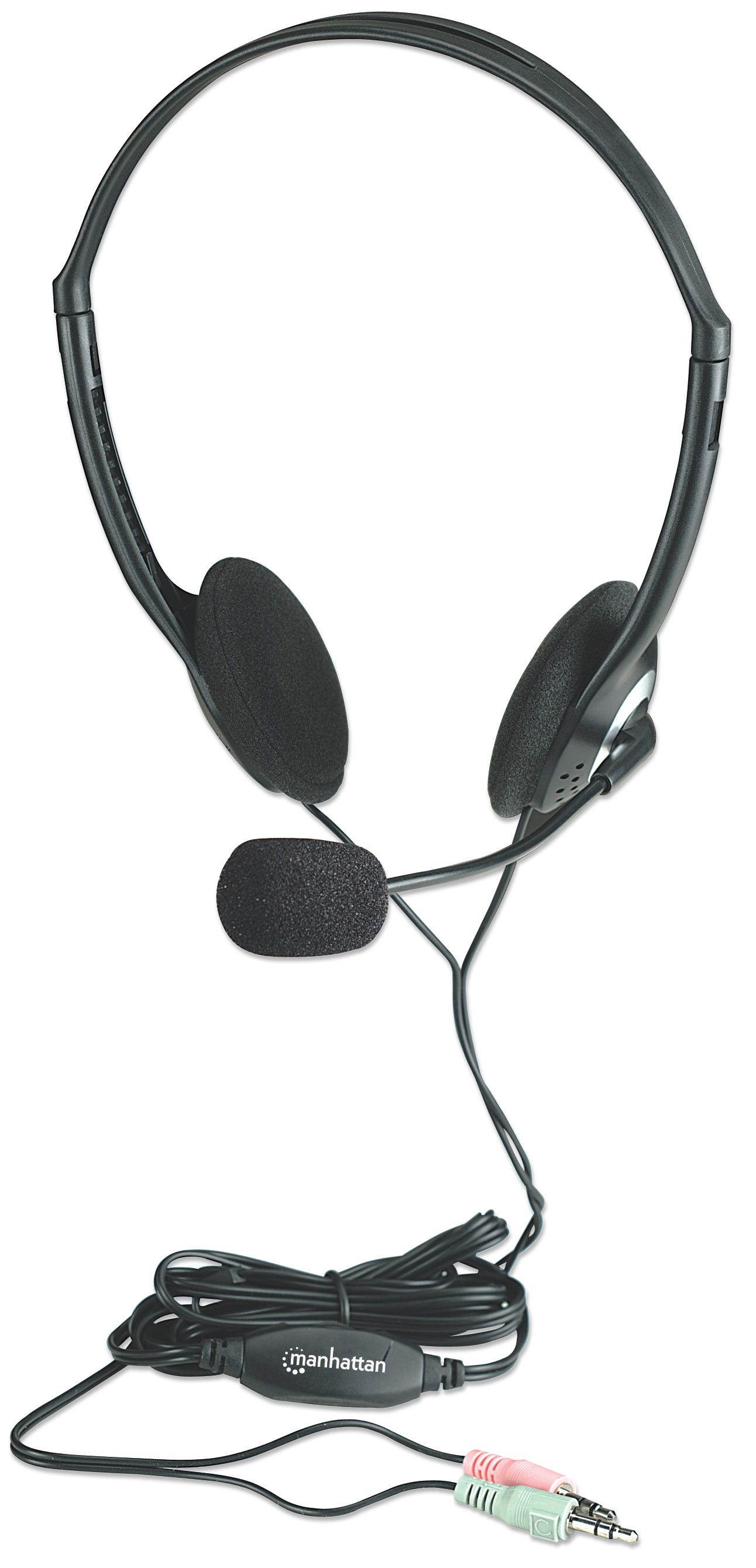 Manhattan 164429 Lightweight Overhead Stereo Headset -