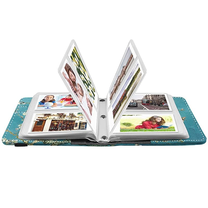 Mini Photo Album for Fujifilm Instax 3Inch Film 104 Pockets Album for Fujifilm Instax Mini 11 Mini 9 Mini 8 Mini 90 Mini 25 Mini Link Printer Mini LiPlay Polaroid Snap PIC300 Blossom