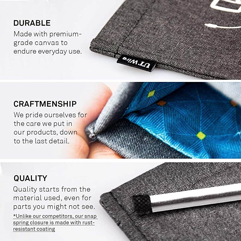 Pocket Earbud Earphone Case Pouch Bag Organizer Black 2 Pack