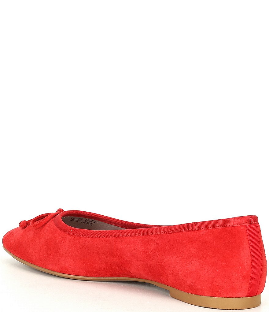 Deltan Quinn Suede Square Toe Ballet Flats