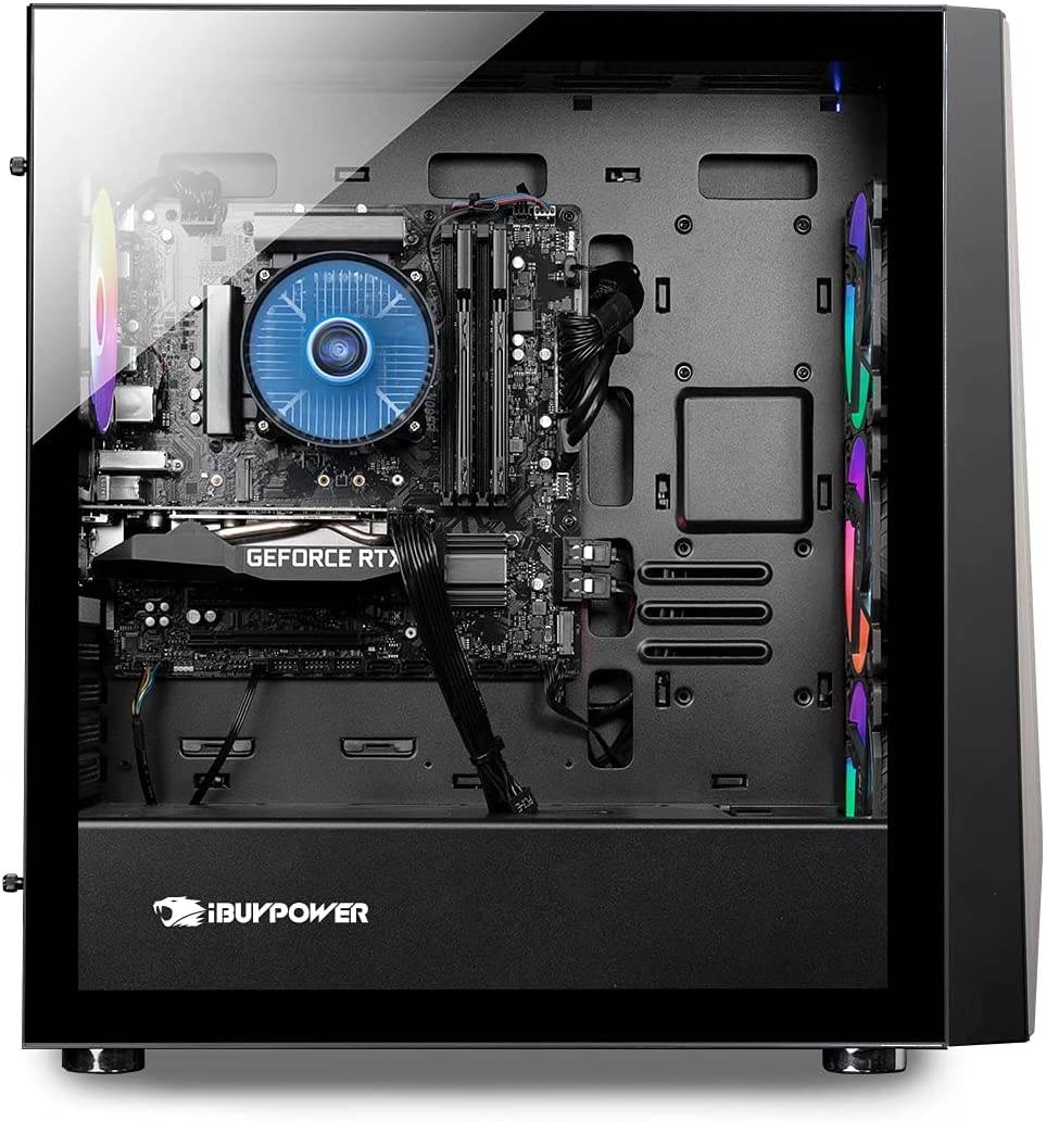 Ibuypower Trace 5 MR - 178i Gaming & Entertainment Desktop PC (Intel i7-11700F 8-Core, 64GB RAM, 256GB m.2 SATA SSD + 2TB HDD (3.5), NVIDIA RTX 2060, Win 10 Home) with Microsoft 365 Personal , Hub