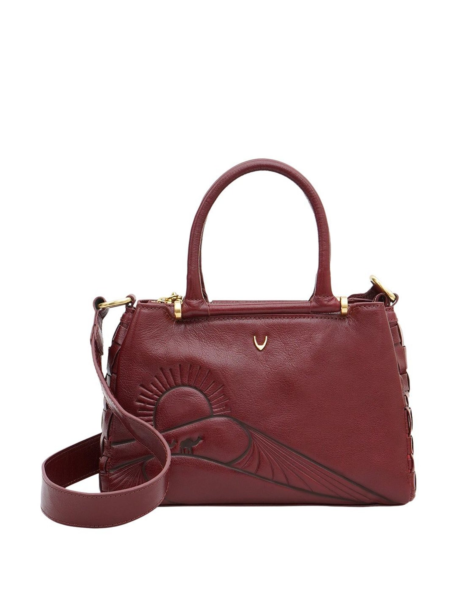 Hidesign SAHARA Red Printed Medium Handbag