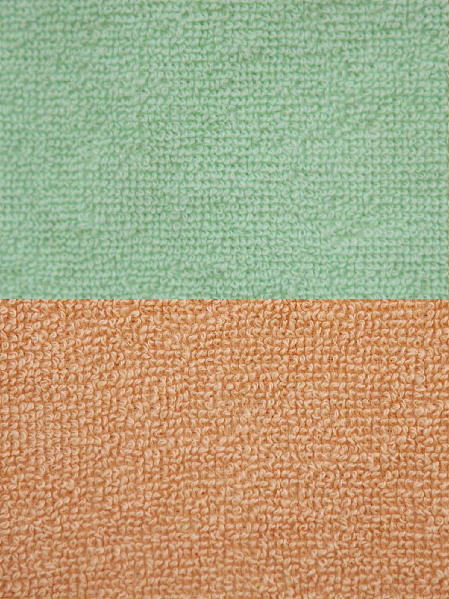 Ariana Light Green & Orange Cotton 400 GSM Etereo Large Couple Bath Towel - Set of 2